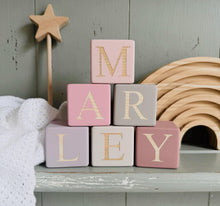 Load image into Gallery viewer, The Marley -  Keepsake Alphabet Blocks
