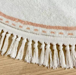 The Niamh - Pink Dotty Tassel Play Mat