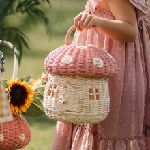 Load image into Gallery viewer, The Darcie - Mushroom Natural Basket
