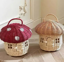 Load image into Gallery viewer, The Darcie - Mushroom Natural Basket
