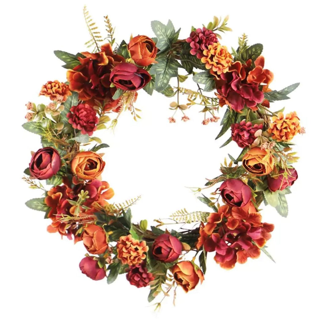 The Stella - Autumnal Flower Wreath