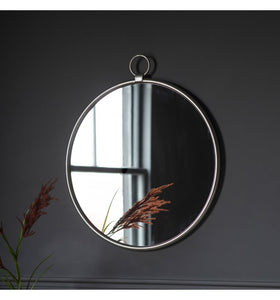 The Aarna - Silver Round Mirror