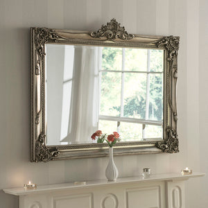 The Alisa - Silver Painted Wooden Mirror