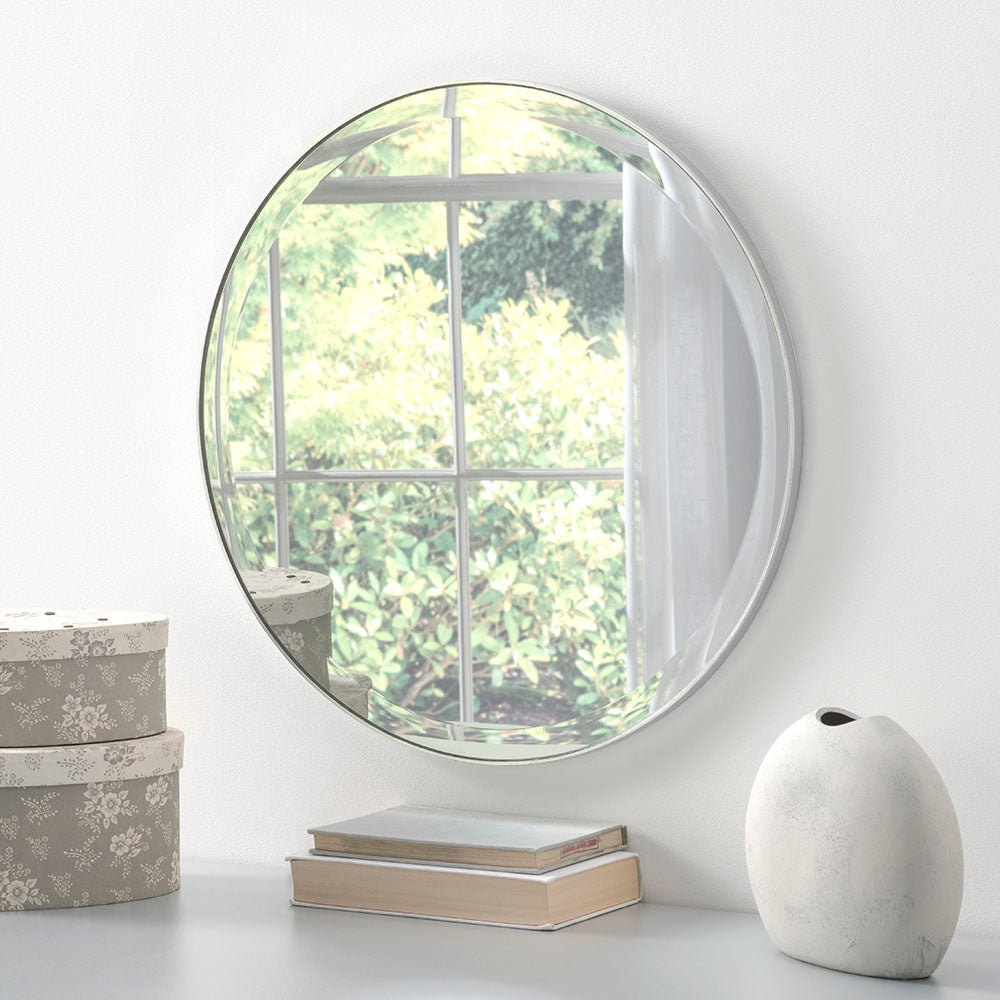 The Anna - Silver Circle Mirror