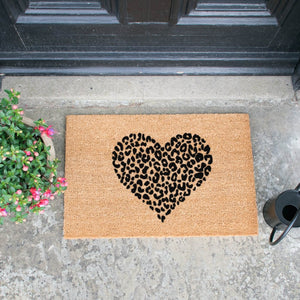 The Lucinda - Leopard Heart Doormat