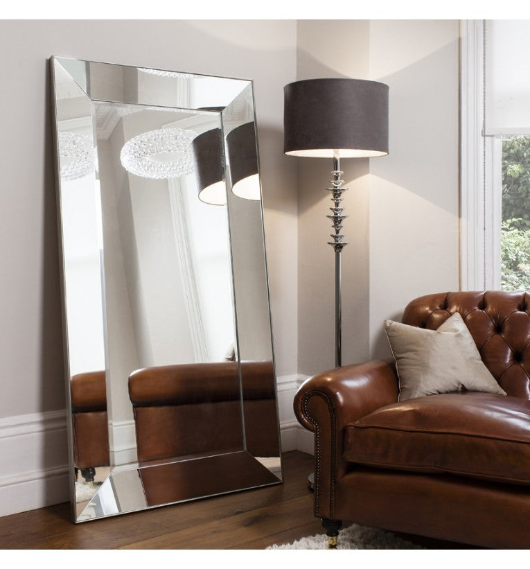 The Luna - Silver Leaner Mirror
