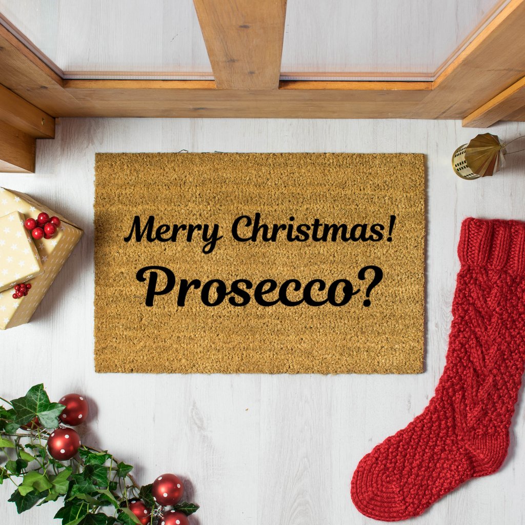 The Lucinda - Christmas Prosecco Doormat