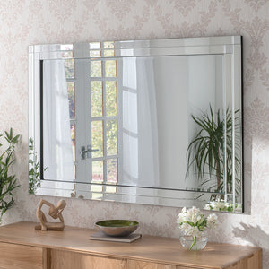 The Remi- Rectangular Glass Framed Mirror