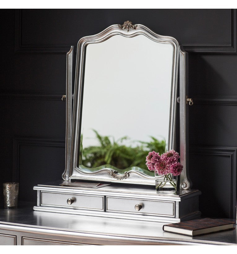 The Olive - Chic Silver Dressing Table Mirror