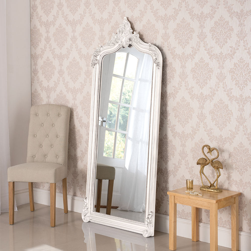 The Danielle - Long White Mirror