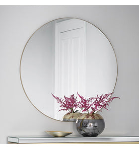 The Hayley - Round Champagne Mirror