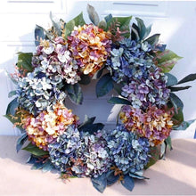 Load image into Gallery viewer, The Natalia - Hydrangea Autumn Door Wreath

