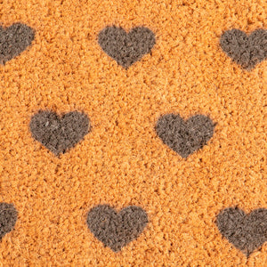 The Lucinda - Grey Hearts Doormat