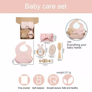 The London - Blue Headband Baby Gift Set