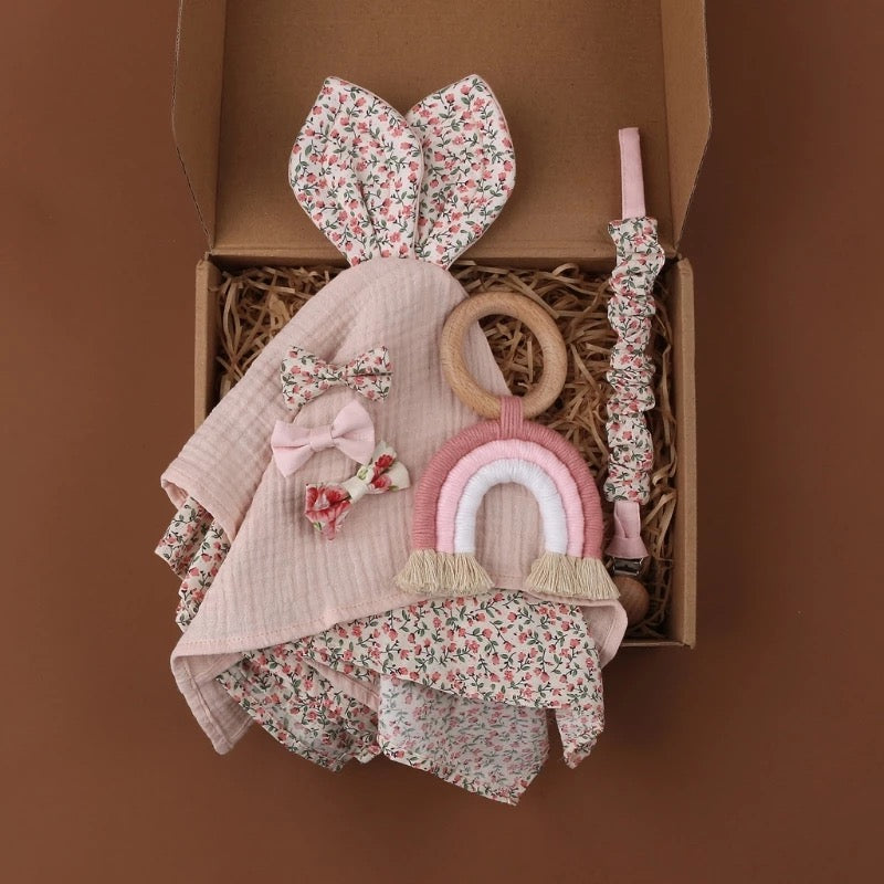 The London - Pink Rainbow Baby Gift Set