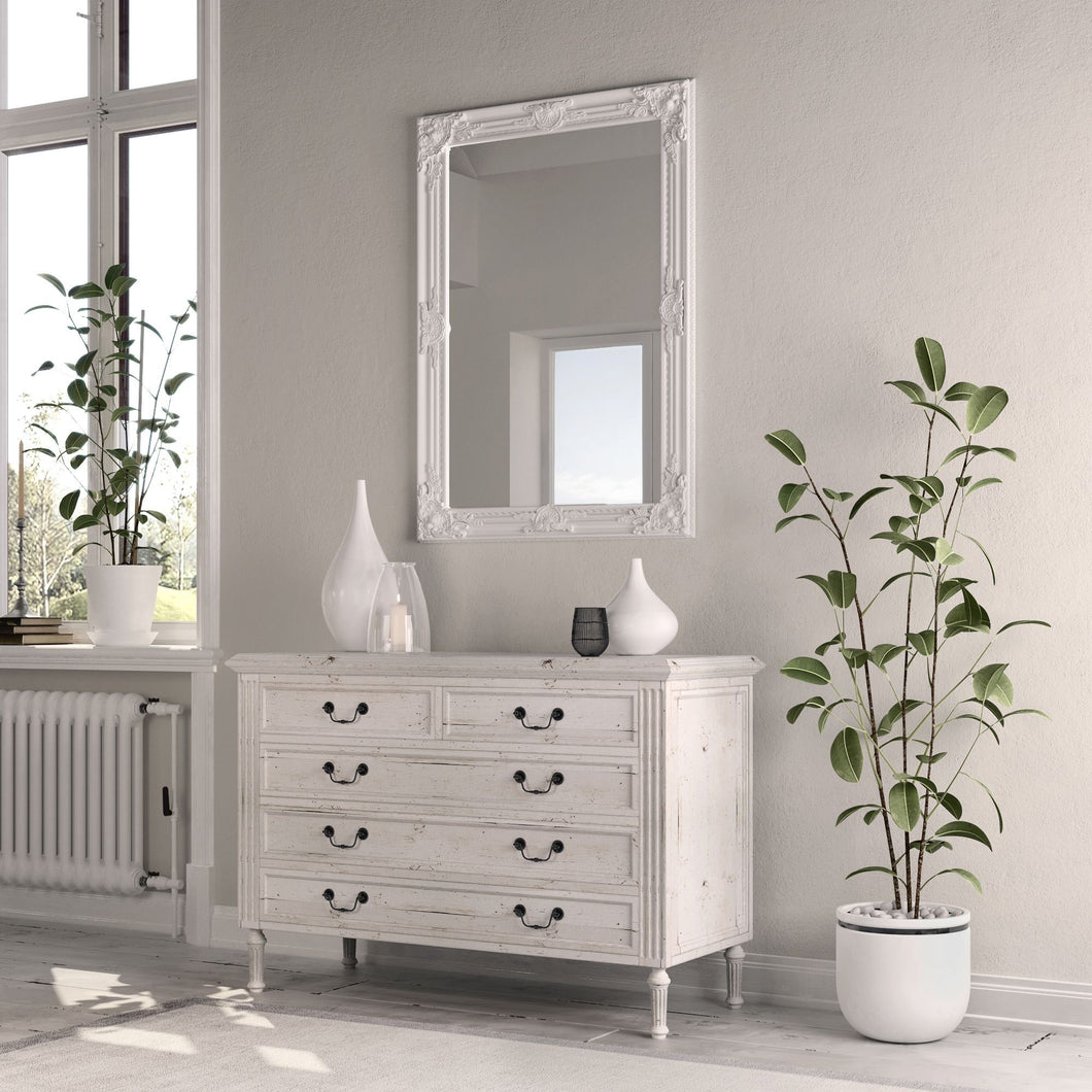 The Alice - Rectangular Painted Wooden Mirror