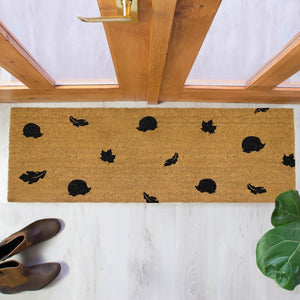 The Lucinda - Leaves & Hedgehogs Double Doormat