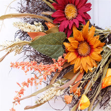 Load image into Gallery viewer, The Stella - Autumn Sunflower Wreath

