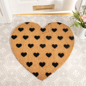 The Lucinda - Black Hearts Doormat