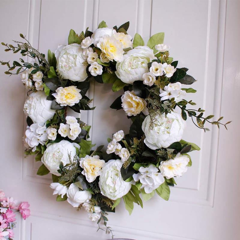 The Delilah - Peony Summer Door Wreath
