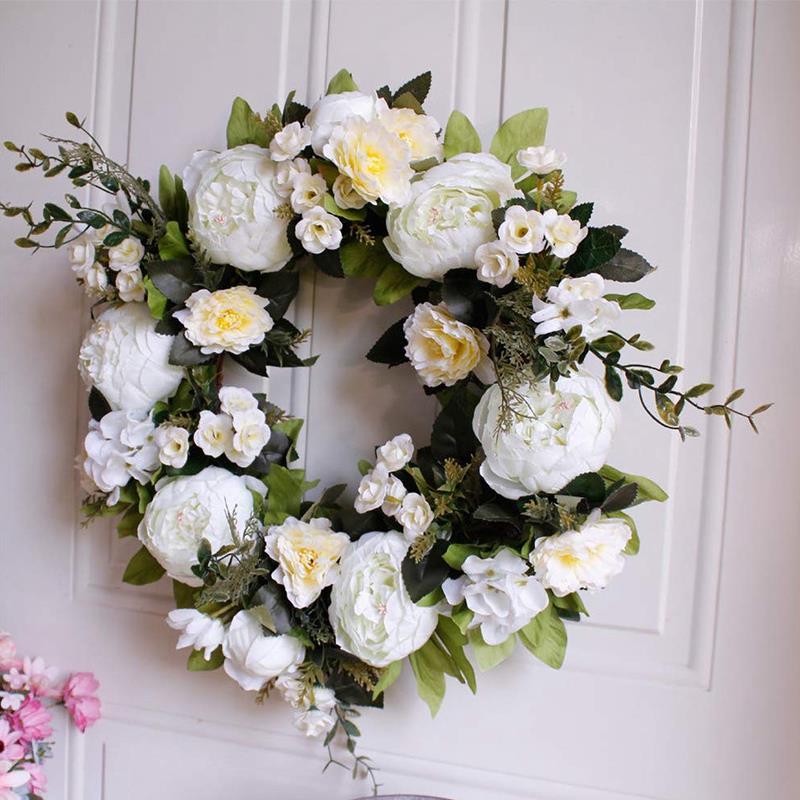 The Natalia - Peony Summer Door Wreath