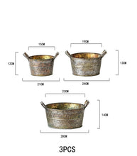 Load image into Gallery viewer, The Honey - Vintage Metal Garden Planters
