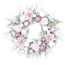 Load image into Gallery viewer, The Stella - Pink Christmas Winter Wreath

